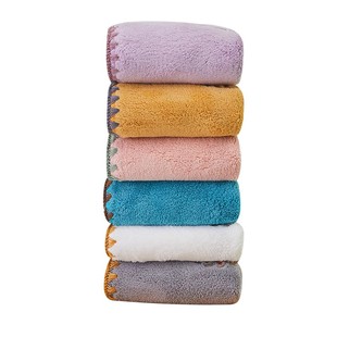 吸水擦手巾挂式毛巾家用洗脸比纯棉柔速干儿童宝宝可爱搽手帕加厚