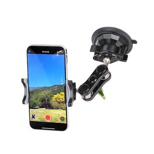 LanParte兰帕特手机车载拍摄支架车内金属防抖汽车万向固定吸盘式第一视角稳定器吸盘专用ipad平板通用支撑架