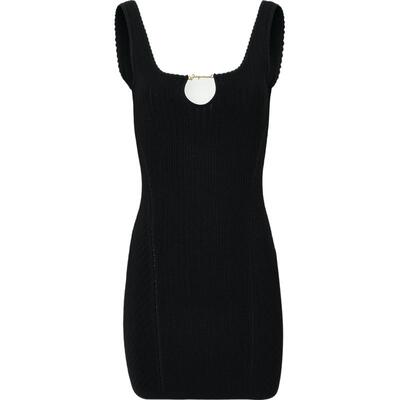 【折扣】JACQUEMUS女士露背带缀饰罗纹针织迷你连衣裙