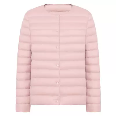 鸭鸭短款女士轻薄羽绒服外套