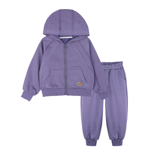 儿童春装男童套装春秋款2026春季新款男孩早春运动衣服小少爷童装