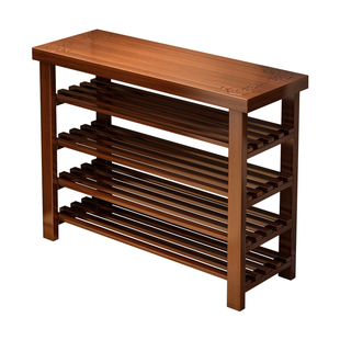 鞋架子多层家用门口2025新款鞋柜入户门简易收纳置物架实木换鞋凳