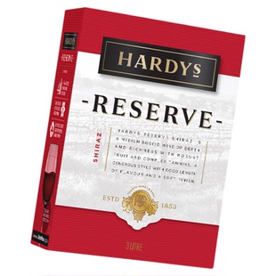 HARDYS夏迪葡萄酒珍藏西拉干红3000ML盒装袋装澳洲原装进口露营