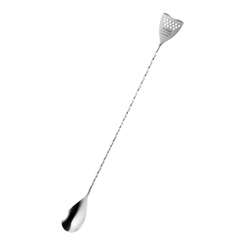 日本进口 BIRDY. Bar Spoon 不锈钢吧勺 螺旋过滤头两用搅拌勺BS