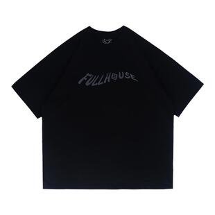 DICEOFF日系重磅圆领印花t恤短袖男女宽松纯棉潮牌休闲半袖体恤