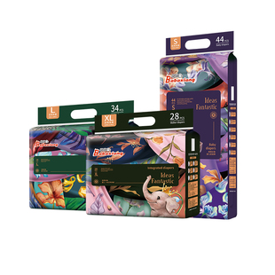 巴巴象奇思妙象旗舰正品纸尿裤超薄干爽婴幼儿拉拉裤学步裤一体裤