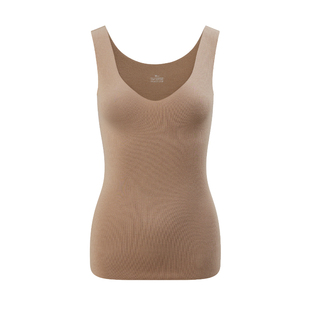 RAU保暖背心女款德绒内衣加绒冬季新款无痕超薄发热上衣打底大码