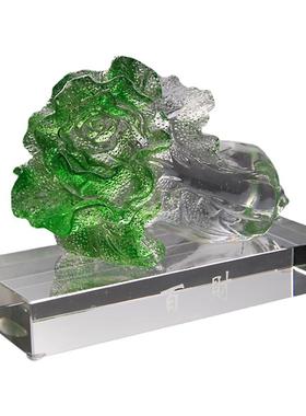 琉璃办公桌小摆设汽车开业礼品