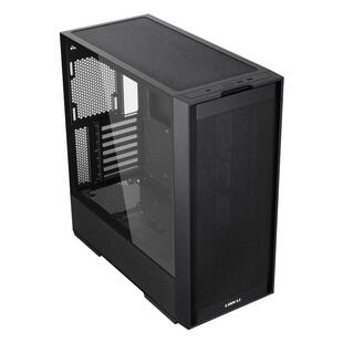 联力206中塔机箱玻璃侧透无光无风扇版ATX主板行政办公紧凑机箱