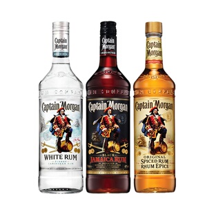 摩根船长黑白金朗姆酒 黑标 Captain Morgan Rum进口洋酒烘焙基酒