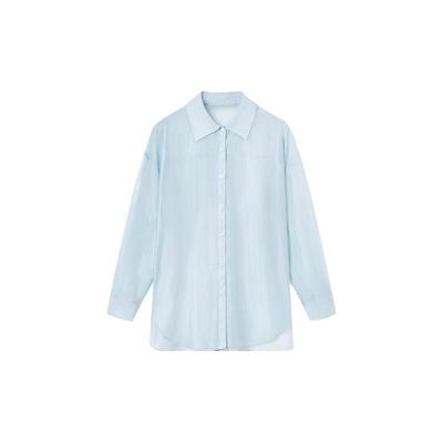 莱赛尔天丝防晒衬衫女夏季衬衣