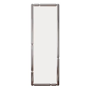 丹麦JIANFA设计ins创意穿衣镜不锈钢昆斯中古全身镜家用落地镜子