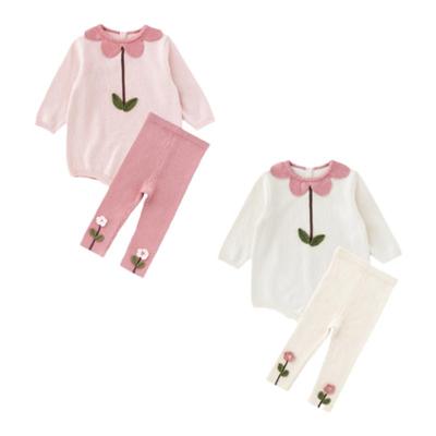 幼歌秋季甜美温柔爬服打底裤套装