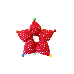 秋冬红色星星大肠发绳儿童发圈女童百搭扎马尾头绳宝宝丸子头发饰