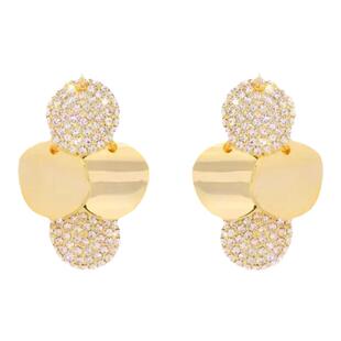 满天星几何流苏耳环时尚高级感法式金属风耳饰百搭显脸瘦耳坠银针