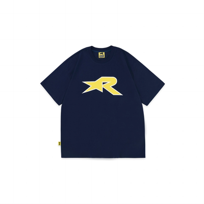 【赵昭仪同款】RASS撞色星星短袖t恤 国潮牌夏季情侣宽松重磅半袖