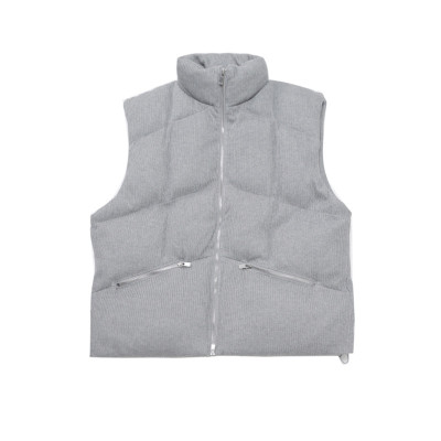 【肌理感针织】老钱风纯色立领棉马甲男冬季加厚保暖高级感背心潮