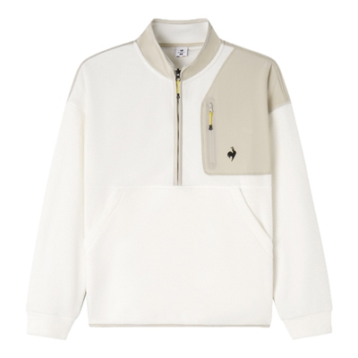 法国公鸡秋冬男女同款立领抓绒衫