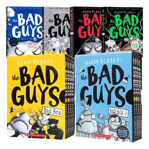 英文原版 The Bad Guys Episode # The Bad Box 坏蛋联盟系列18本黑白套装 8-12岁少年儿童幽默搞笑漫画桥梁书