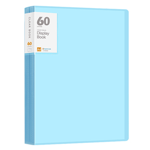 小清新糖果色A4插页文件夹透明资料册多层分类办公学生用品奖状收集册档案资料试卷子画纸海报夹袋孕检收纳册