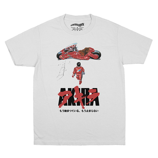 阿基拉Akira大友克洋光明战士经典80动漫周边摩托封面纯棉短袖T恤