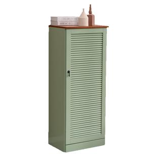 北欧美式地中海实木鞋柜夹缝窄小家用玄关楼梯下电梯转角门口鞋柜