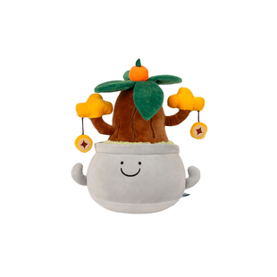 摇钱树玩偶盆栽小摆件过新年有钱花生日礼物发财树公司年会送员工