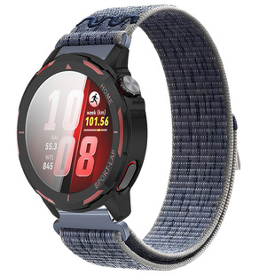 适用于华为手表gtrunner2表带尼龙编织魔术贴腕带huawei gt runner1透气runner2运动跑步男款配件