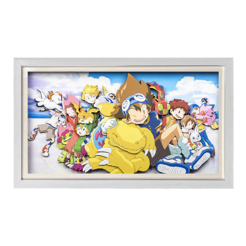 数码宝贝立体画亚古兽周边装饰画