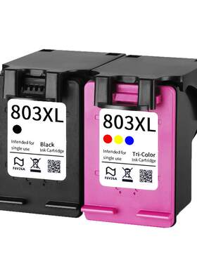 兼容惠普hp803彩色喷墨打印机可加墨墨盒适用DJ2621 2622 2623 2628 2132 2133 2131 1112黑色连供连喷墨盒