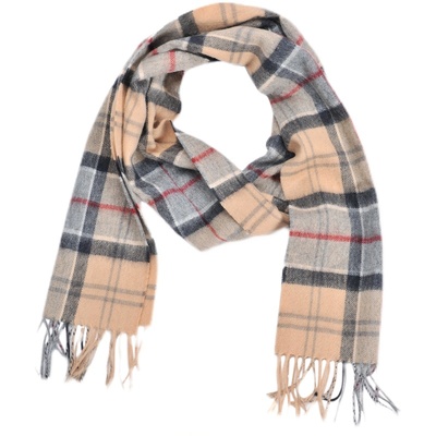 英国barbour苏格兰格子羊毛围巾