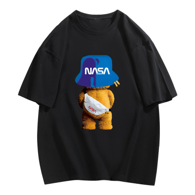 NASA联名情侣纯棉短袖T恤上衣潮T