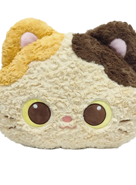 正版鼻涕熊黑猫三花抱枕团子猫咪
