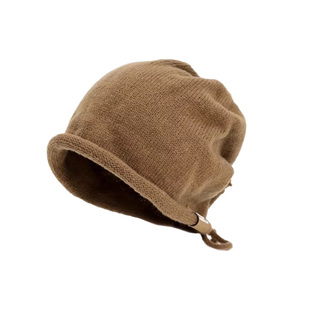 秋冬韩版儿童毛线帽时尚个性可调节针织堆堆帽柔软舒适护耳帽潮款