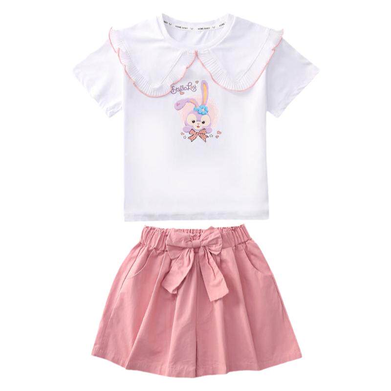 韩版夏季潮牌套装女童短袖休闲服