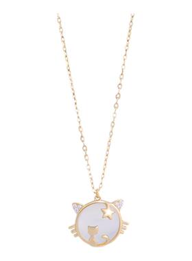 兰术纯银玉髓十字链女萌宠轻国风