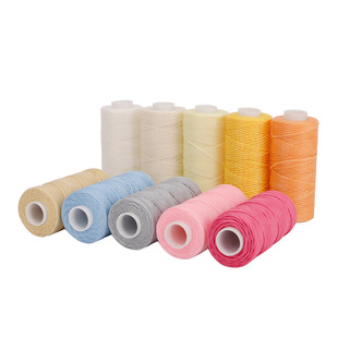 艺高 0.8扁蜡线30米diy手缝皮革包包 编织手链包石蜡绳小胶管