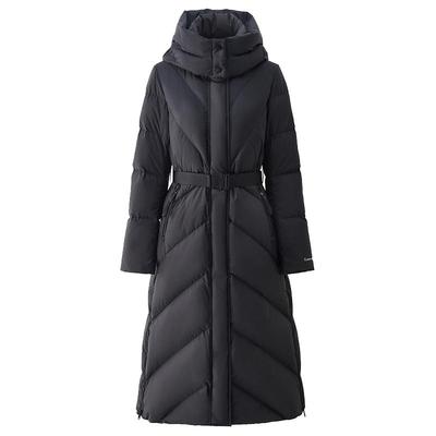 OCHIRLY欧时力长款连帽羽绒外套