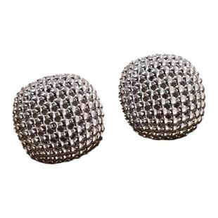 张悦儿同款镂空金属圆珠耳环女轻奢小众设计高级感大气耳钉耳饰