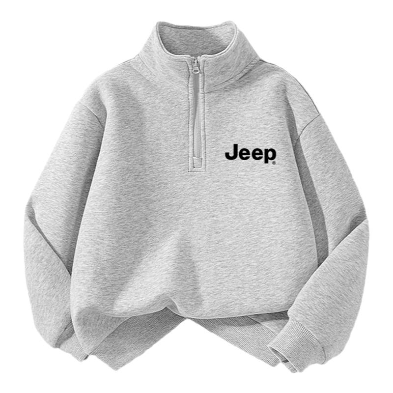 Jeep吉普童装男童加绒卫衣