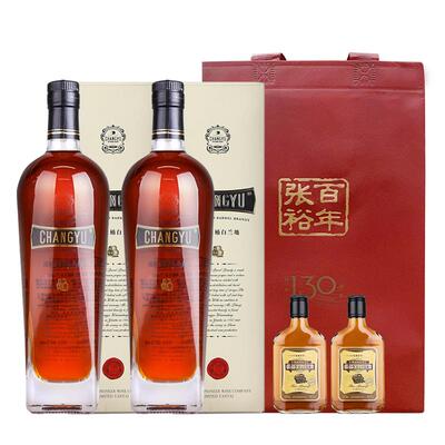 张裕老桶白兰地洋酒礼盒装40度