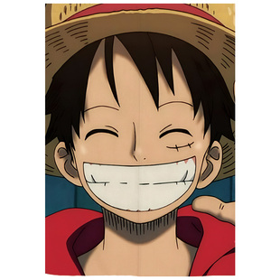 海贼王动漫门帘餐厅包厢遮挡帘家用卧室厨房卫生间隔断帘布艺防尘