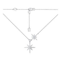 APM Monaco六芒星项链女925纯银项链女轻奢小众锁骨链生日礼物