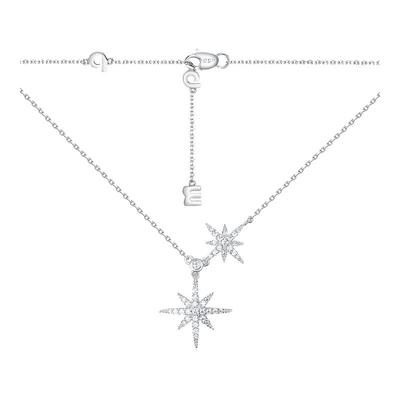 APM Monaco六芒星项链女925纯银项链女轻奢小众锁骨链生日礼物