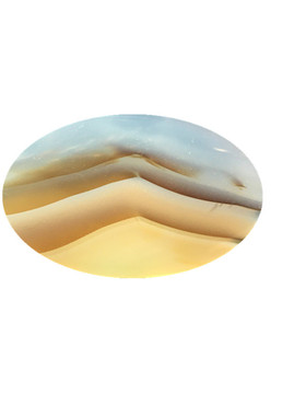 马料海洋玉髓风景方牌吊坠