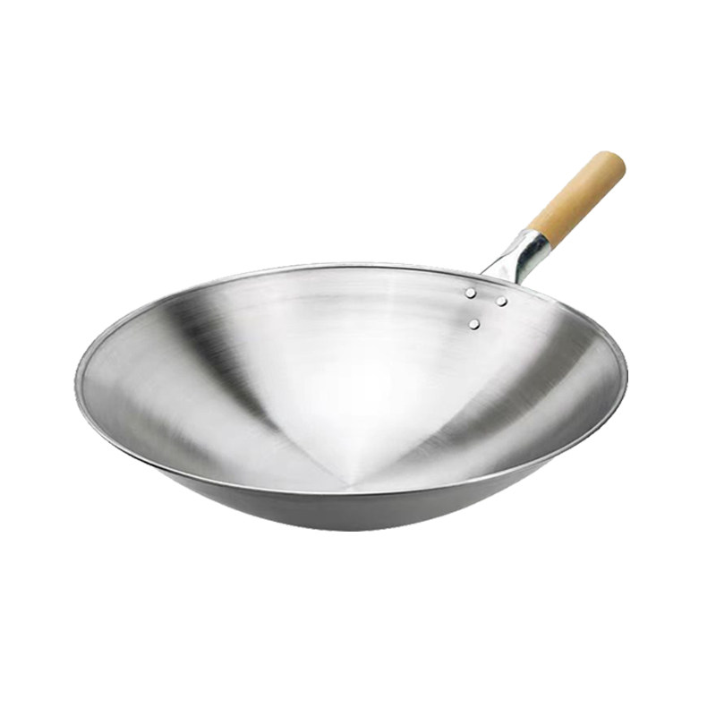 商用凹面电磁炉专用铁锅不锈钢锅