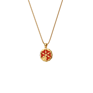 【12月上新】白岚三交六椀菱花项链玛瑙毛衣链秋冬女高级XL6035