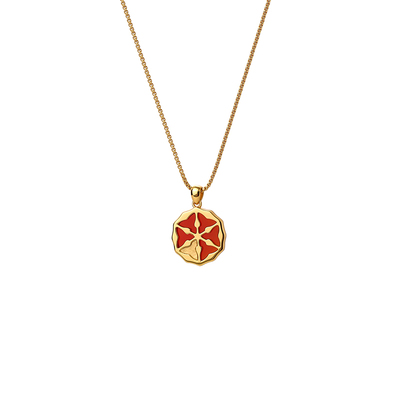 【12月上新】白岚三交六椀菱花项链玛瑙毛衣链秋冬女高级XL6035