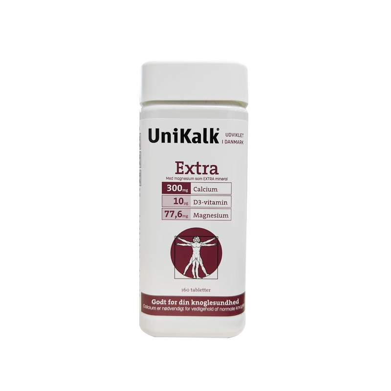 丹麦unikalk成人碳酸钙腿抽筋