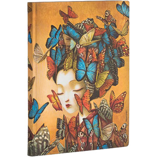 绝版paperblanks笔记本软面创意法国拉科姆蝴蝶夫人系列记事本子